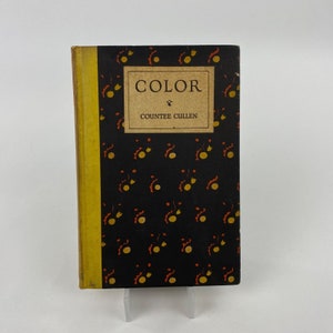 Couleur par Countee Cullen 1925, livre 1ère édition, poète de la Renaissance de Harlem, livre de poésie à couverture rigide