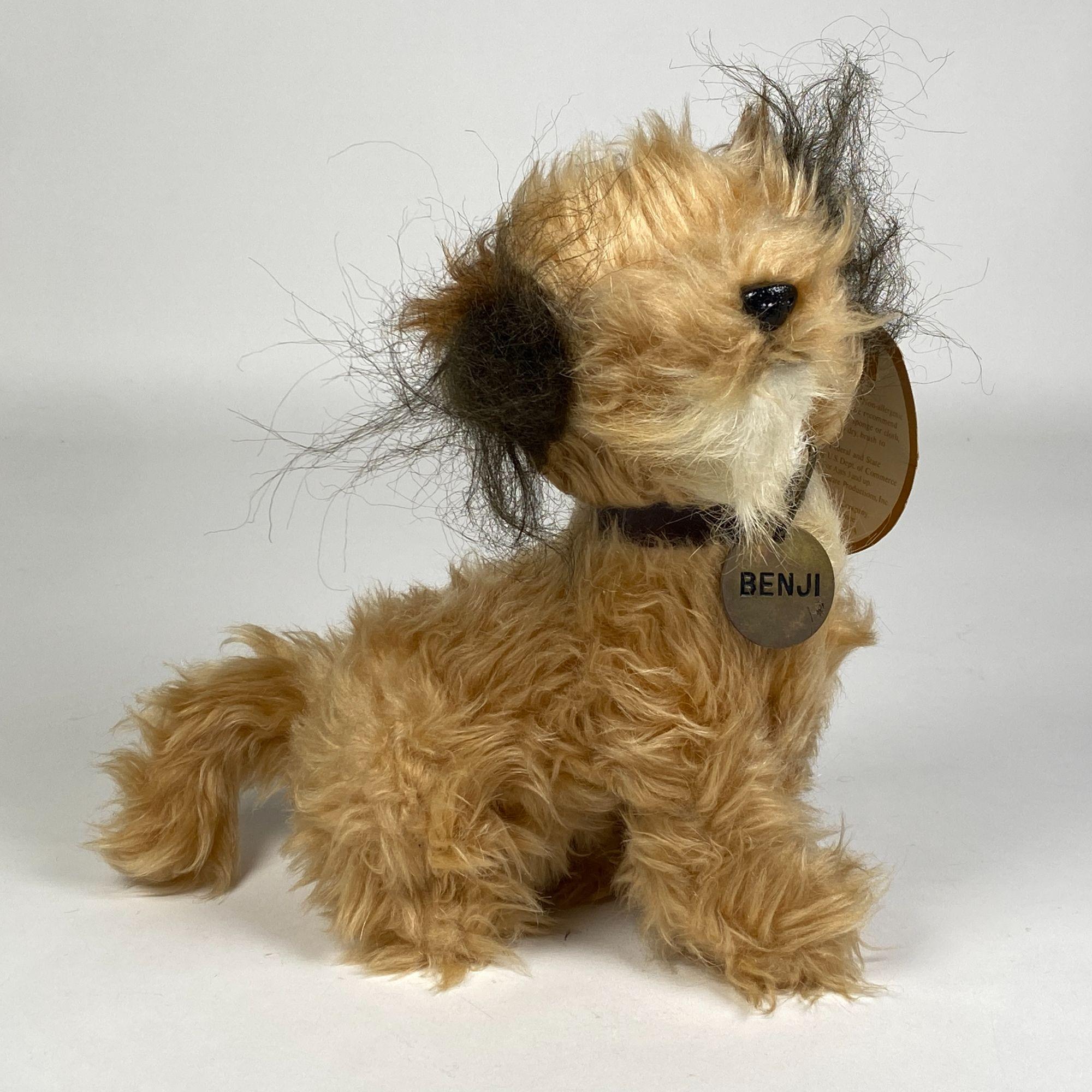 1978 Dakin Benji Plush Dog Stuffed Animal, Joe Camp 33-2030, Tag