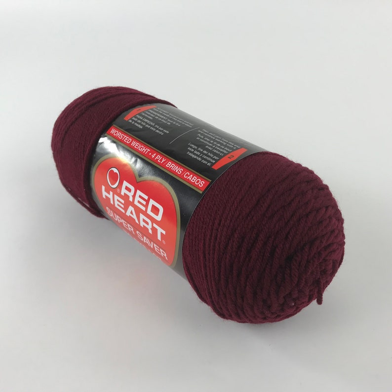 Red Heart No Dye Lot Acrylic Yarn 8 Oz Skein Worsted Weight 4 Etsy