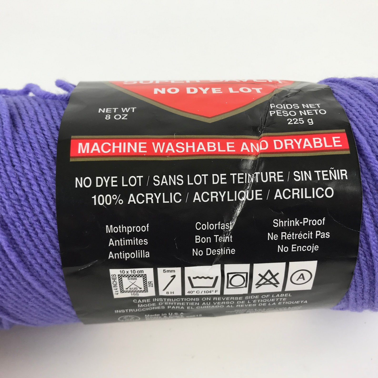 Red Heart No Dye Lot Acrylic Yarn 8 oz Skein Worsted Weight 4 Etsy