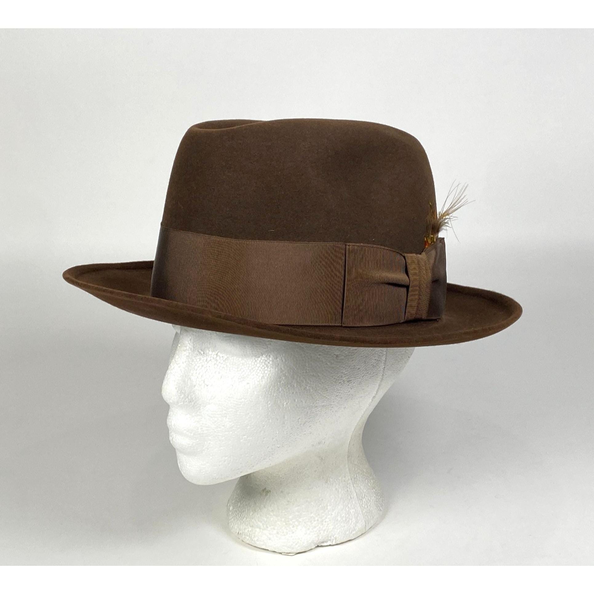 Chapeau Cowboy Resistol Vintage Beige, Castor, Fer à Cheval Diamant, Taille 6 3/4 L