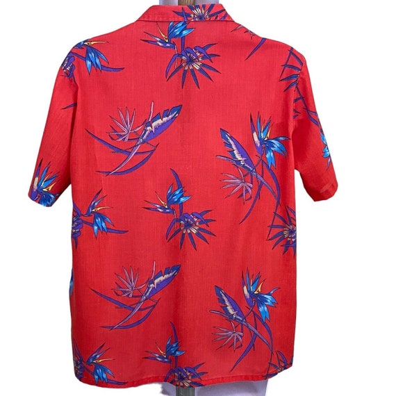 Lee Hawaiian Shirt Mens M, Button Up, Red, Made i… - image 3