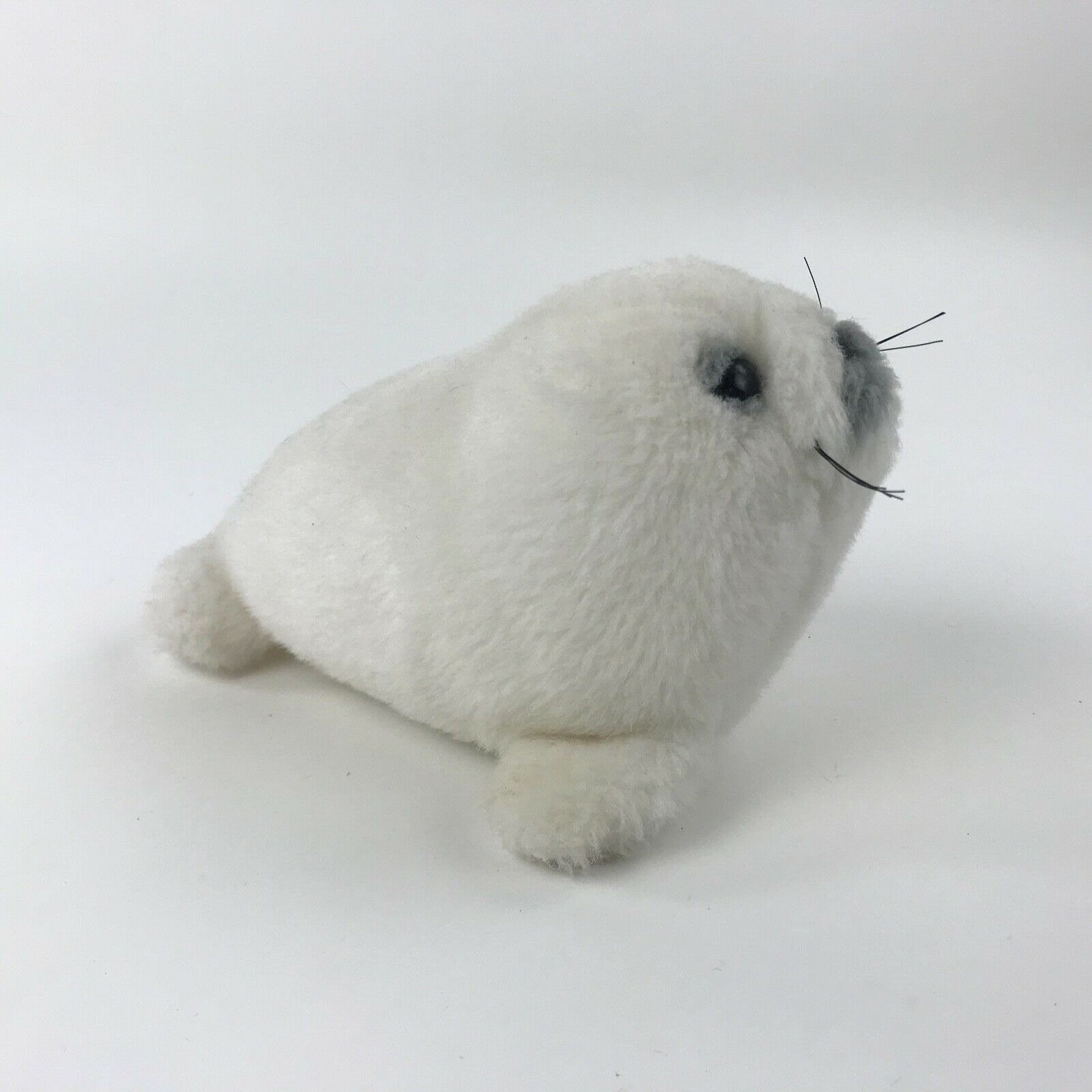 1990 White Baby Seal Plush Stuffed Animal Made in Holland Etsy