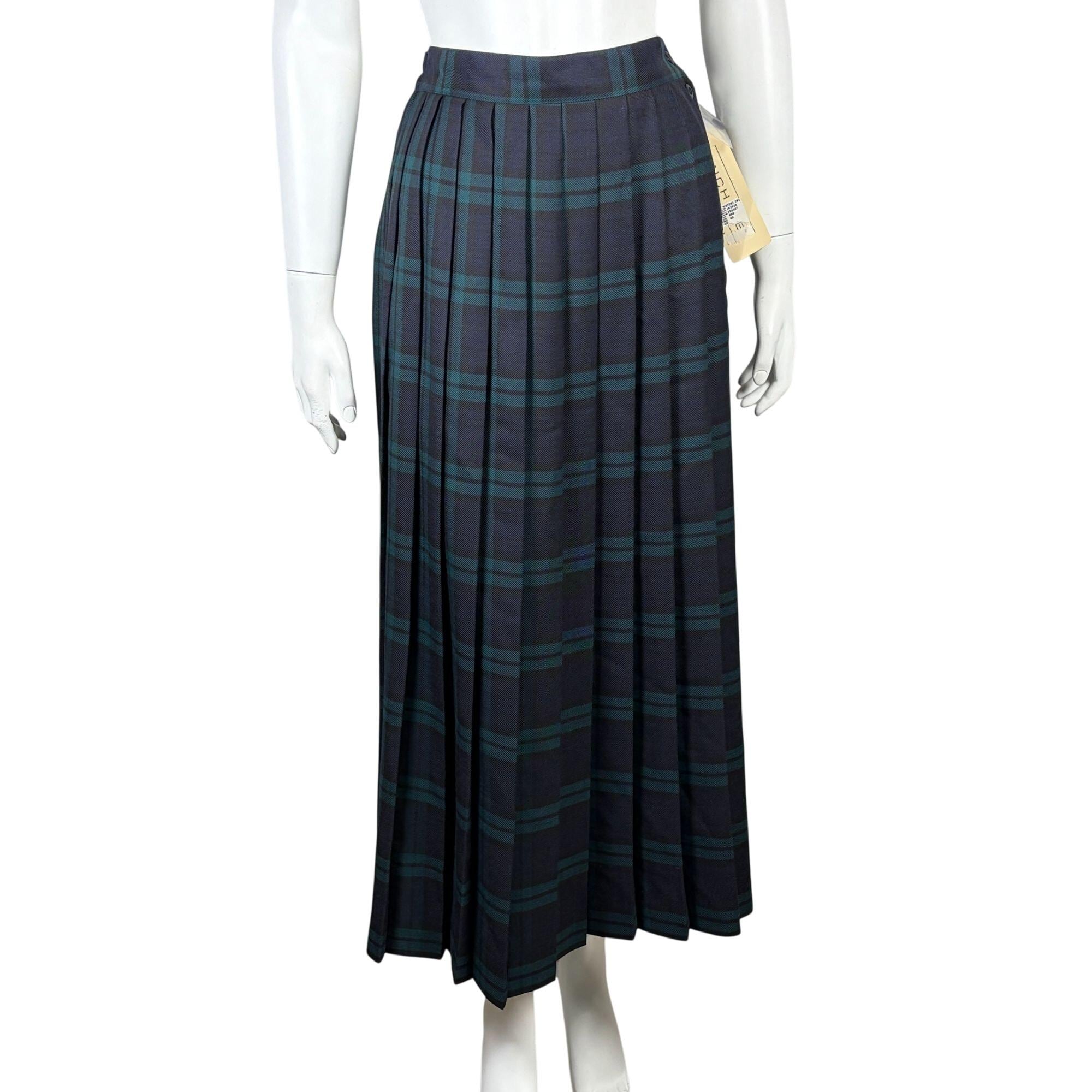 Blue and Green Plaid Skirt - Etsy display picture 1