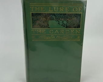 L'attrait du jardin par Hildegarde Hawthorne 1911, illustré en couleur, livre ancien à couverture rigide