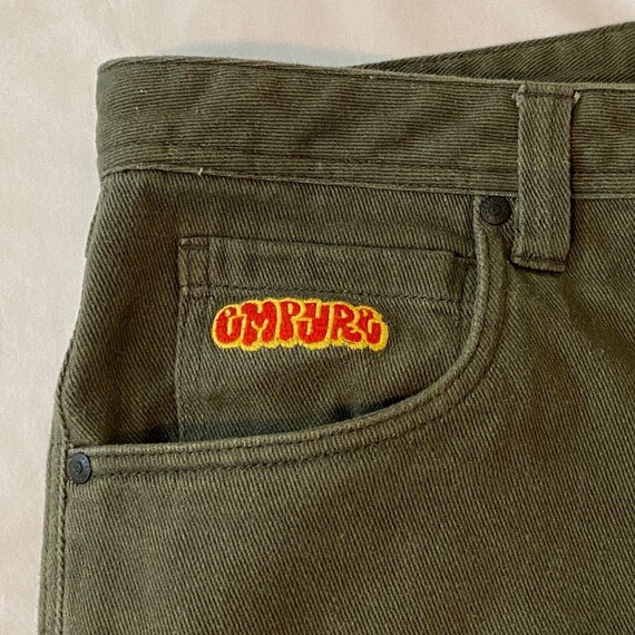 90s Empyre Relax Pants Mens Size 34, Green, 100% … - image 3