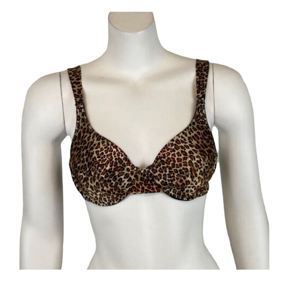 Vanity Fair Cheetah Print Bra Size 34B, Unlined, Underwire, Style