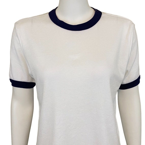 Willow Ridge Ringer T Shirt, White, Short Sleeve,… - image 2