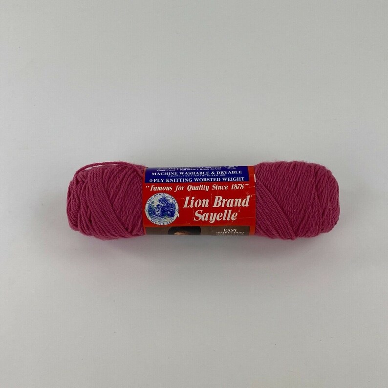 Lion Brand Sayelle Yarn 4 Ply Worsted Weight 3.5 oz Skein Etsy