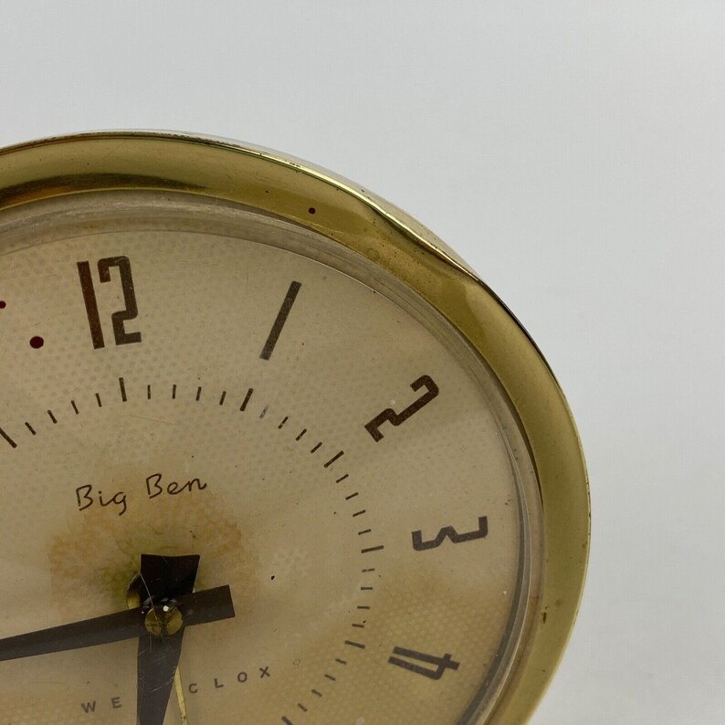 Westclox Big Ben Wind up Alarm Clock Art Deco Numbers Style Etsy
