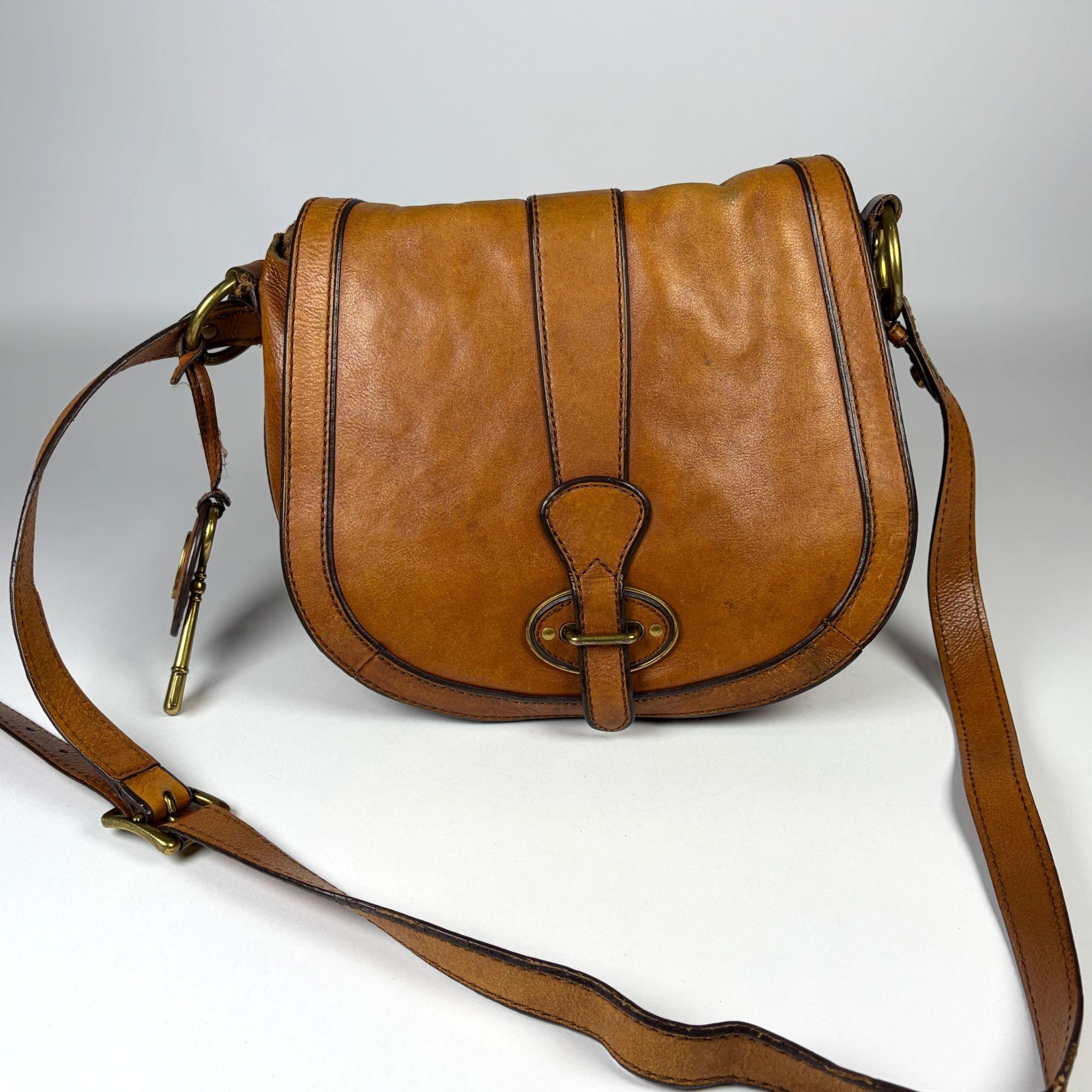 Vintage Fossil Bag With Key - Etsy