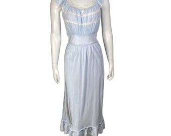 Camisón Josie talla 34, con ribete de encaje y mangas cortas, lencería romántica.