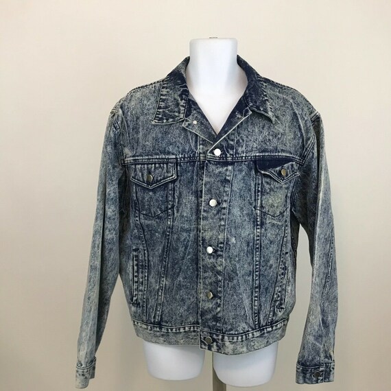 Vintage Acid Wash Denim Trucker Jean 