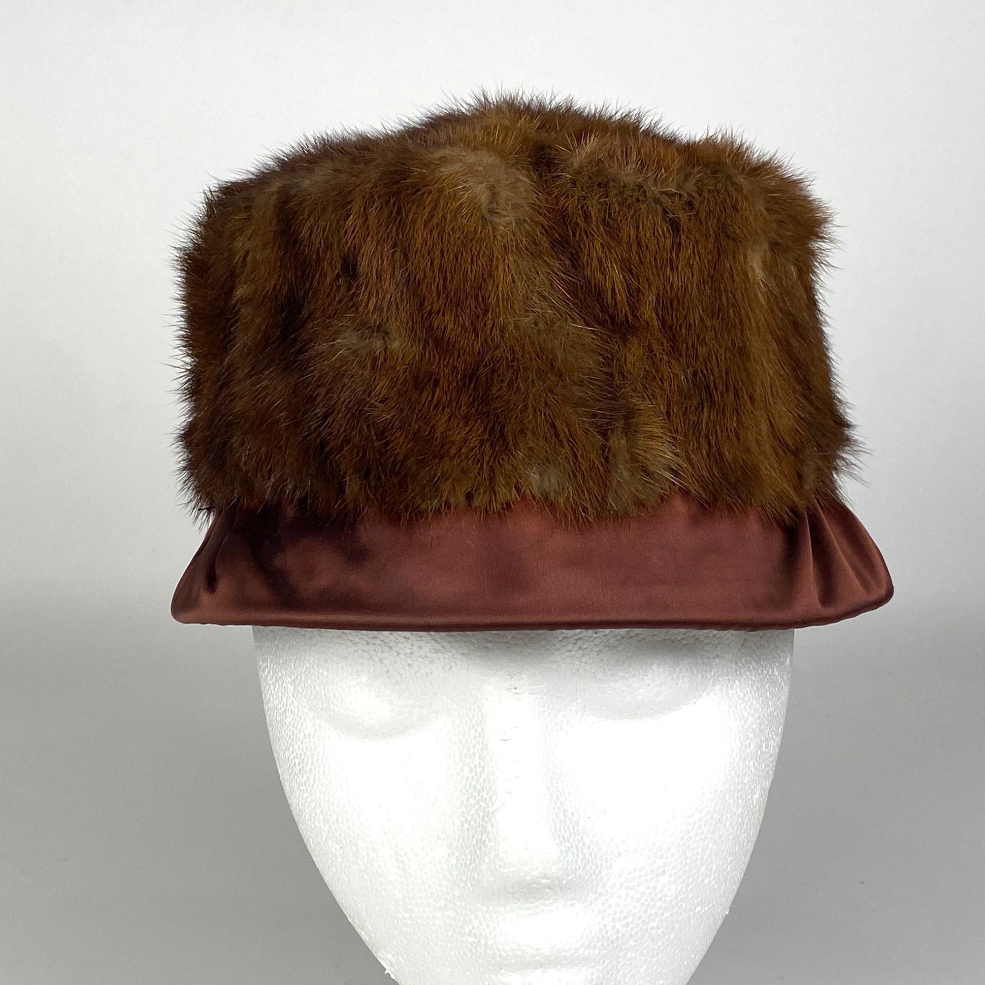 Satin Lining Fur Hat - Etsy