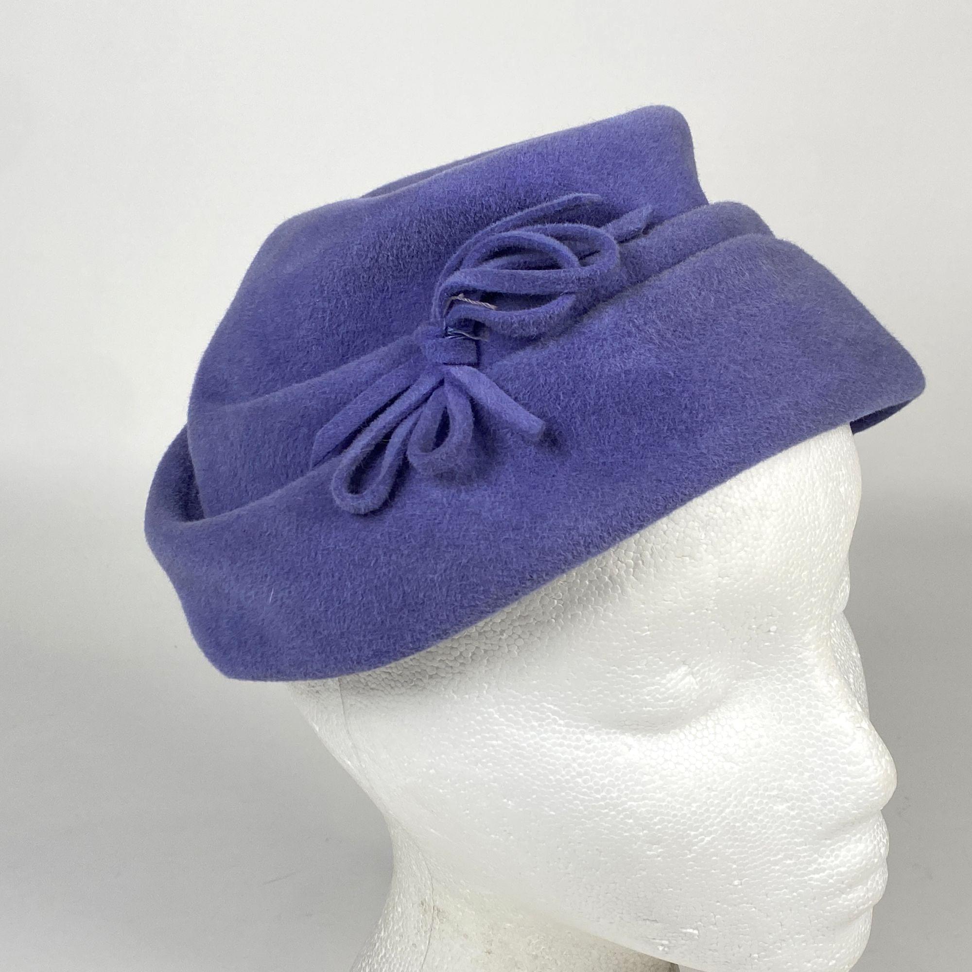 Adele Clairs Vintage  Silver & Blue  Hat with Netting Adele Claire Hat - Etsy main image 4