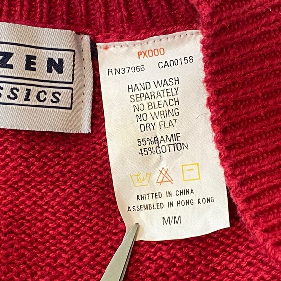 Jantzen Classics Sweater Vest, Button Up, Hand Em… - image 7