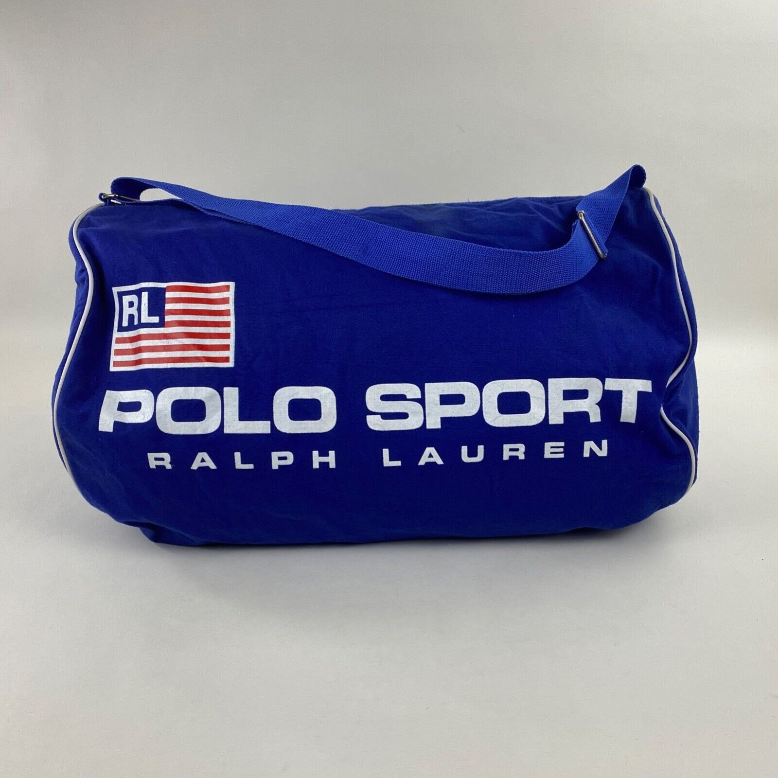 POLO Ralph Lauren DUFFLE Gym CARRY-ON Weekender TRAVEL Bag NAVY BLUE NWT