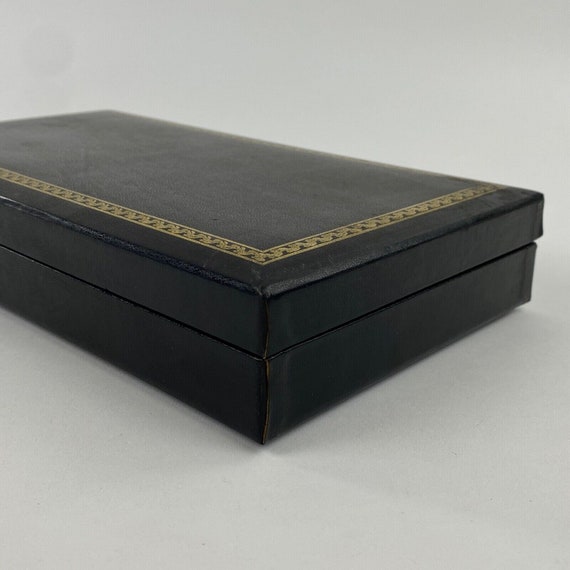 Swank Philippe Design Mens Jewelry Box, Black, Li… - image 4