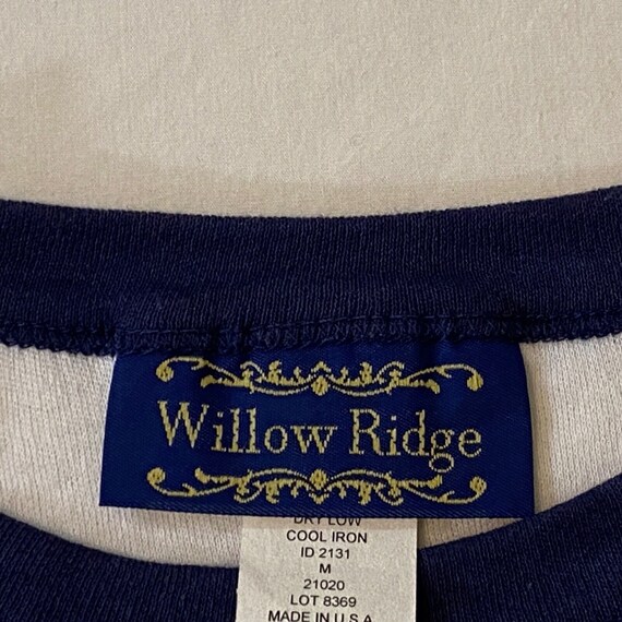 Willow Ridge Ringer T Shirt, White, Short Sleeve,… - image 4