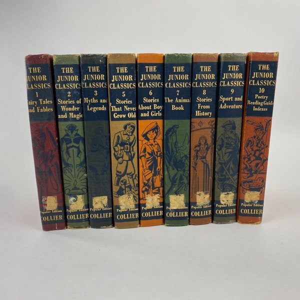 1956 Colliers Junior Classics The Young Folks Shelf Of Books Set, Missing Book 4