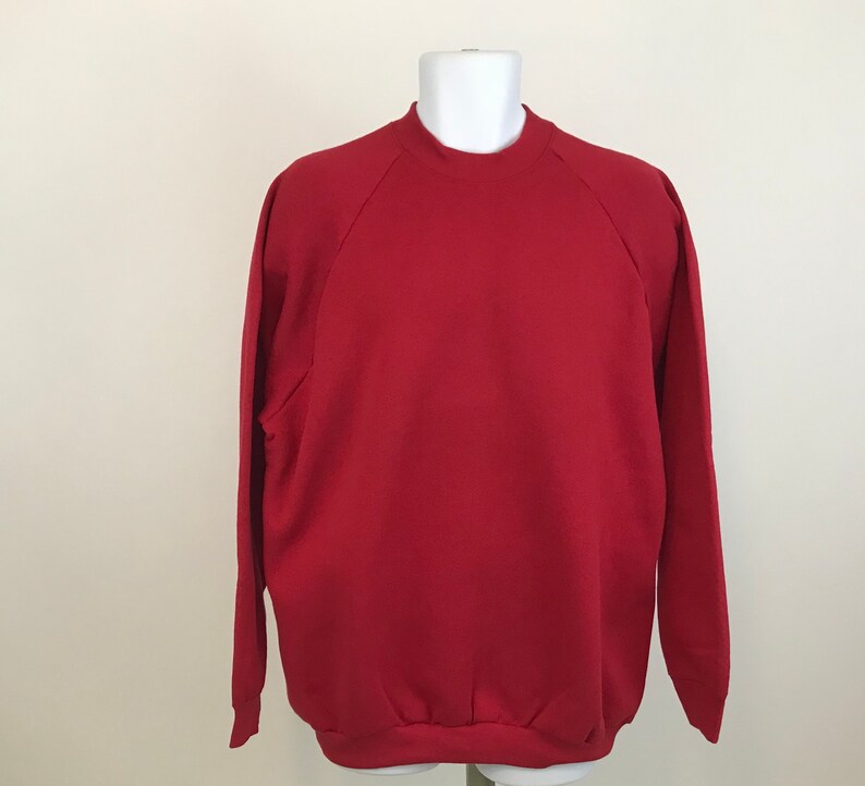 red crewneck sweatshirt mens