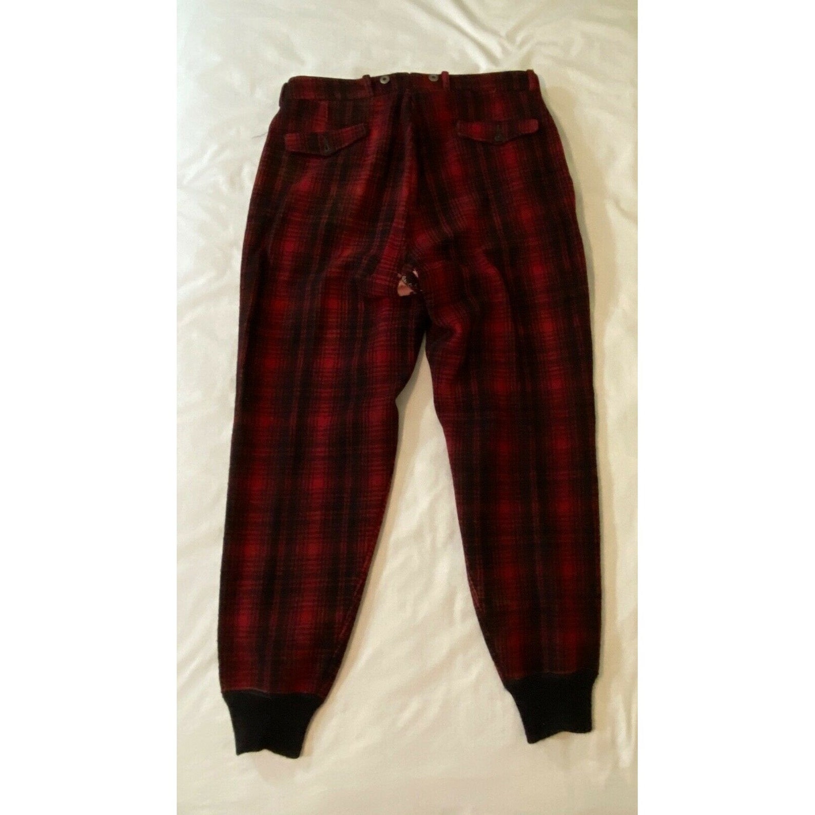 Woolrich Wool Hunting Mens Pants Red Buffalo Plaid 1950s - Etsy UK