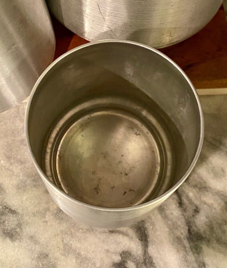 Vintage Kromex Aluminum Canister Set Etsy