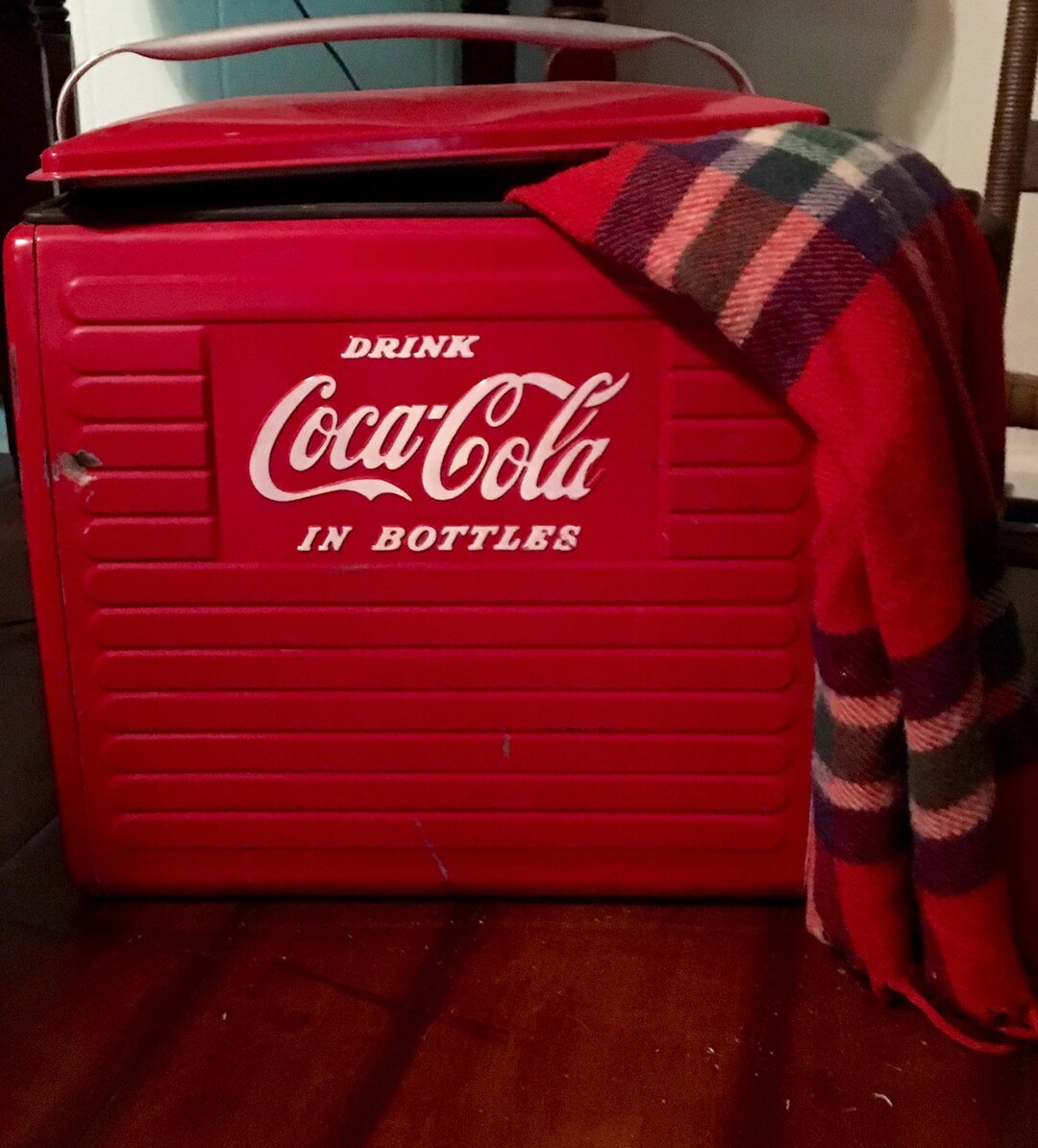 Vintage Coca Cola Ice Chest Action Mfg Co Etsy