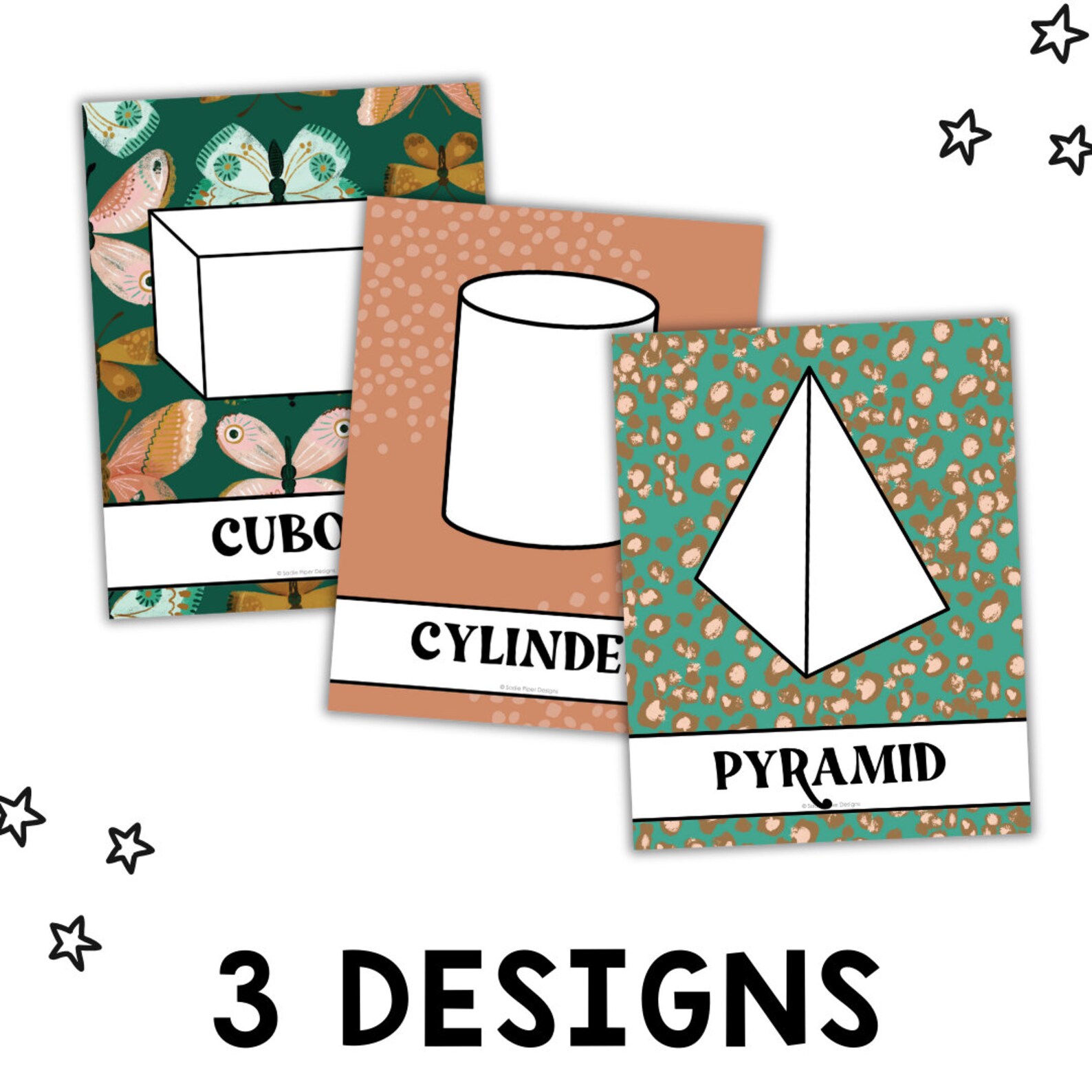 3D Shape Posters for Classroom, 3D Shape Posters Display for Classroom ...