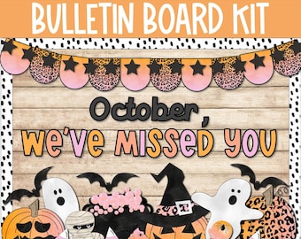 Fall Bulletin Board Decor, Ghost Halloween Bulletin Board, Fall Classroom Decor, Spooky Pumpkin Autumn Decor, Witch bulletin board