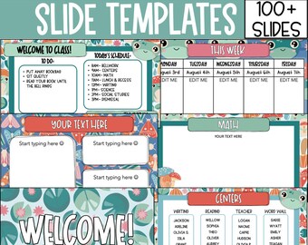 Spring Slide Templates for Classroom, Groovy Slides Templates, Classroom Management Slides, Spring Slides Templates For Google Slides
