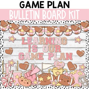 Football Bulletin Board Decor, Sports Bulletin Board, Sports Themed Classroom Decor, Sporty Varsity Bulletin Board Decor, school spirit