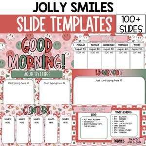 Christmas Slide Templates for Classroom, Holiday Slides Templates, Classroom Management Slides, Trendy Slides Templates For Google Slides