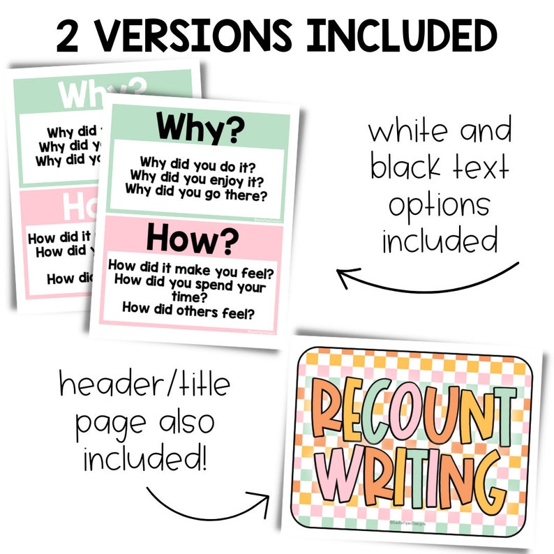 Recount Recount Writing Posters, English Posters, ELA Educational Posters ...
