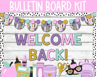 Back to School Bulletin Board Decor, Rainbow Classroom Decor, Open House Decor, Classroom Decor Welcome Back to School, Classroom Door Decor