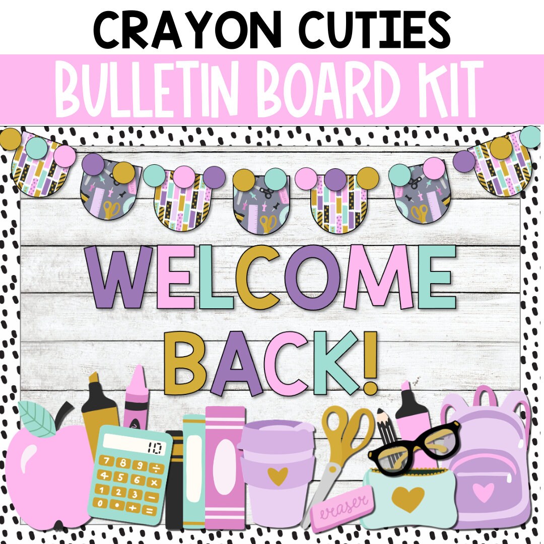 Back to School Bulletin Board Decor, Rainbow Classroom Decor, Open ...
