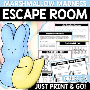 Paas Escape Room voor kinderen, afdrukbaar gezelschapsspel, verjaardag Escape Room Kit, verjaardagsfeestjespellen, kinderpuzzels, familiespelavond