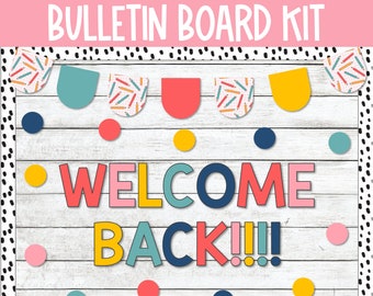 Back to School Bulletin Board Decor, Rainbow Classroom Decor, Open House Decor, Classroom Decor, Welcome Back to School