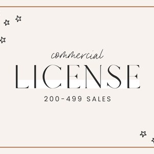 Commercial License // 200 - 499 // No Credit Required // Sadie Piper Designs // For DIGITAL ARTWORK ONLY
