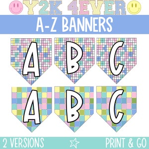 Bulletin Board Letters, Classroom Banners, Banners for Classroom, Bulletin Board Decor, Bunting for classroom, Printable Classroom Decor