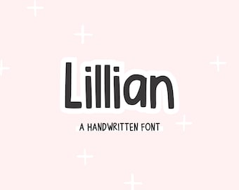 Lillian Font, Handwritten Font, Fonts for Cricut, Teacher Fonts, Planner Fonts, Commercial Use Fonts, Handwriting Fonts, Procreate Fonts