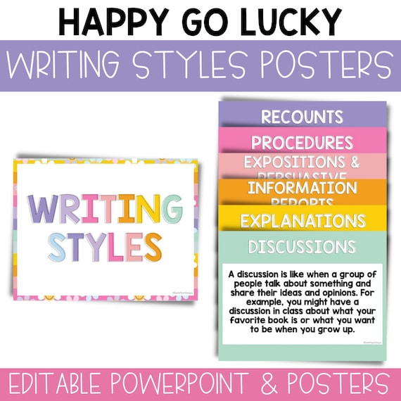 Writing Styles In English With Examples