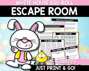 Sala de escape de Pascua para niños, Juego de fiesta imprimible, Kit de sala de escape de cumpleaños, Juegos de fiesta de cumpleaños, Rompecabezas para niños, Noche de juegos familiares