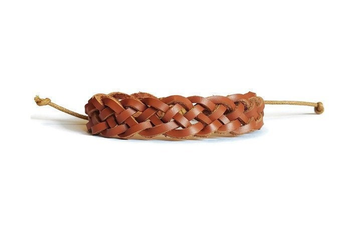Memoir Brown Leather Four Strand Bracelet – Free Size, Adjustable, For Men & Women - View #2