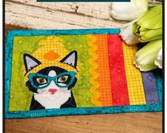 Spring Kitten Mug Rug Kit # WCCBX168 From Whole Country Caboodle