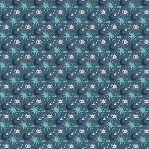 Sahara My Sun and Stars Slate Metallic By Cotton And Steel