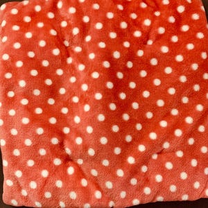Rosa Punkte Fleece Schlafmatte Decke Unterlage Unterlage Handgemacht