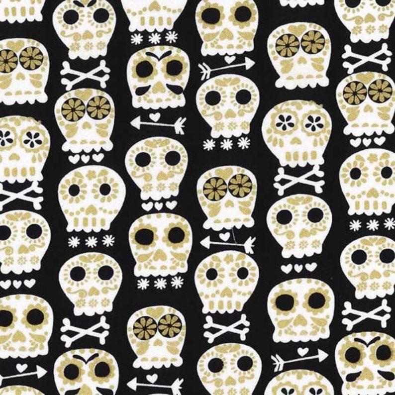 Glitter Critters Bonehead By Michael Miller Sold By Half Yard