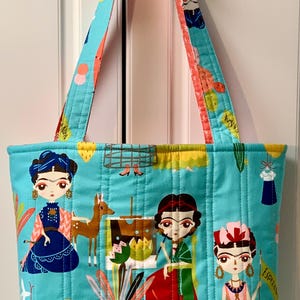 Bolsa de compras de arte popular mexicano hecha a mano