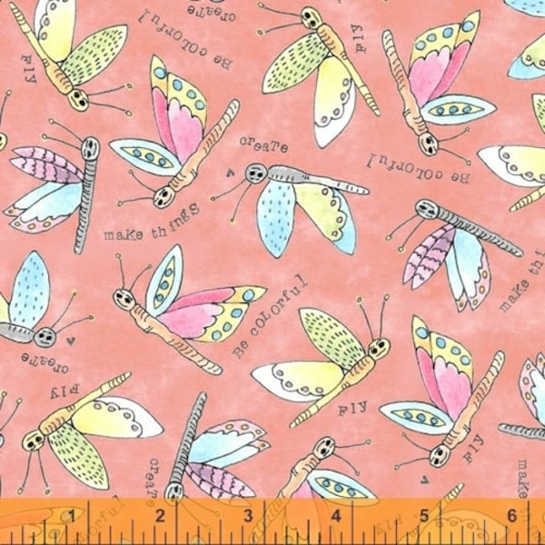 Potpourri Nectar Flying Critters By Laura Heine For Windham Fabrics